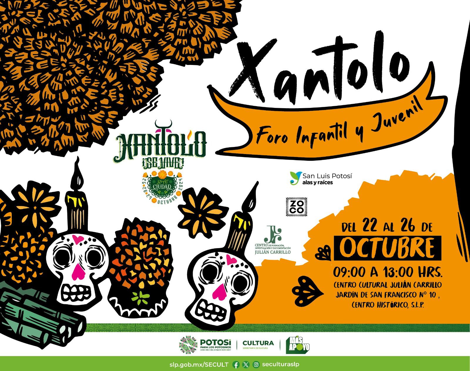 Foro Infantil y Juvenil de Xantolo: Celebrando Tradiciones en San Luis Potosí