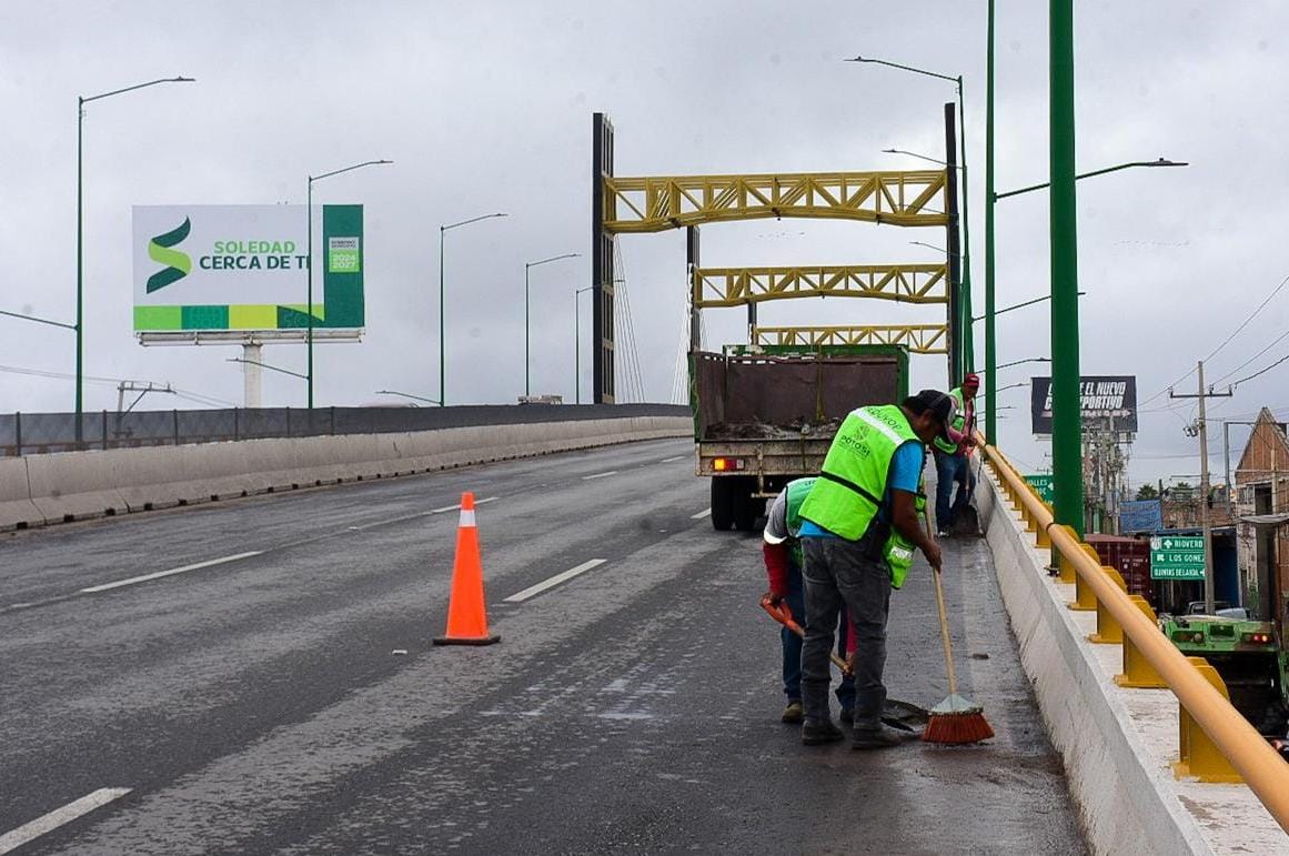 Gobierno de Soledad arranca limpieza y mejora de la imagen urbana en bulevar Valle de los Fantasmas