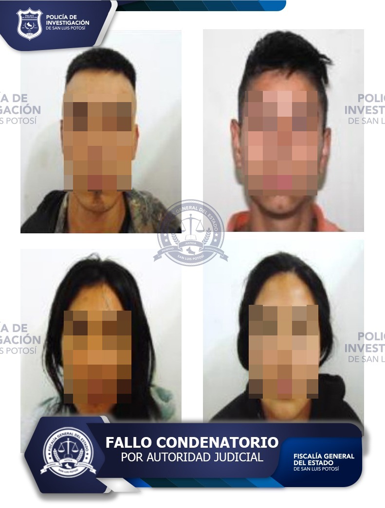 La fiscalía general de SLP obtiene fallo condenatorio en contra de cuatro personas por el homicidio de una familia en El Aguaje