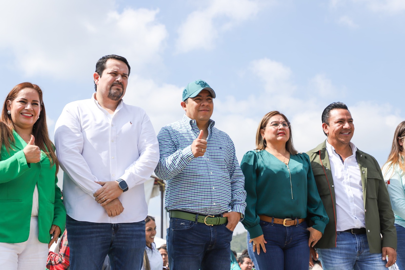 Ricardo Gallardo inaugura puentes de supercarretera cerritos-tula