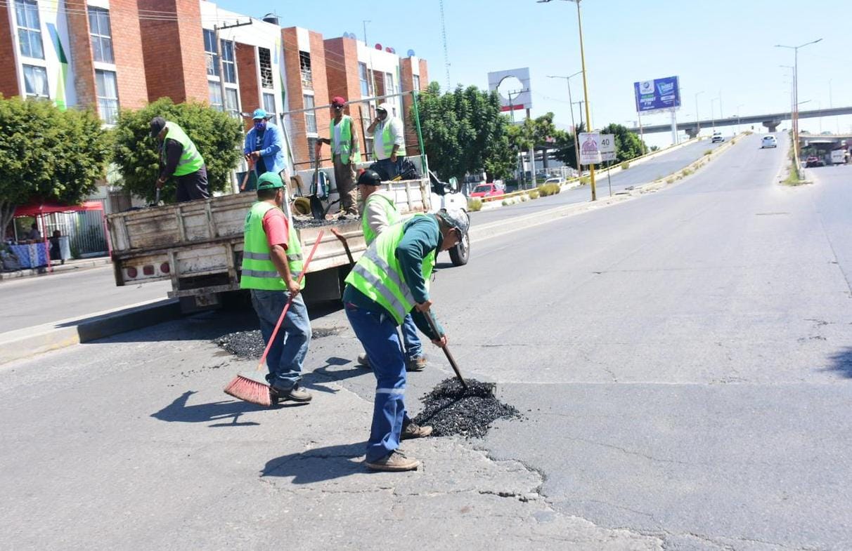 Soledad de Graciano Sánchez intensifica programa de bacheo en primeros 100 días de gobierno