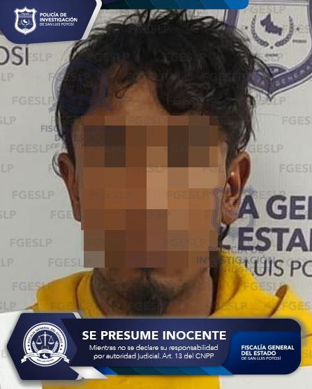 FGESLP aprehende a sujeto señalado por un homicidio ocurrido en Zaragoza