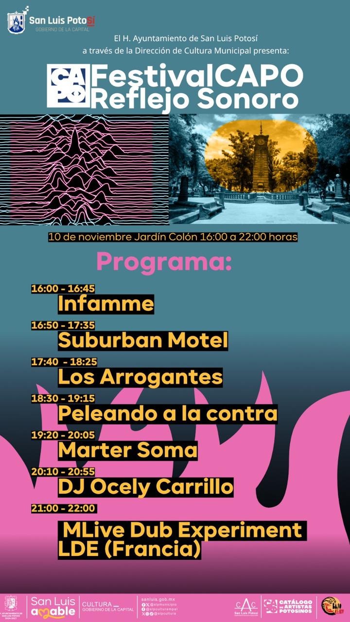 La Dirección de Cultura Municipal presenta Festival CAPO (Catálogo de Artistas Potosinos)