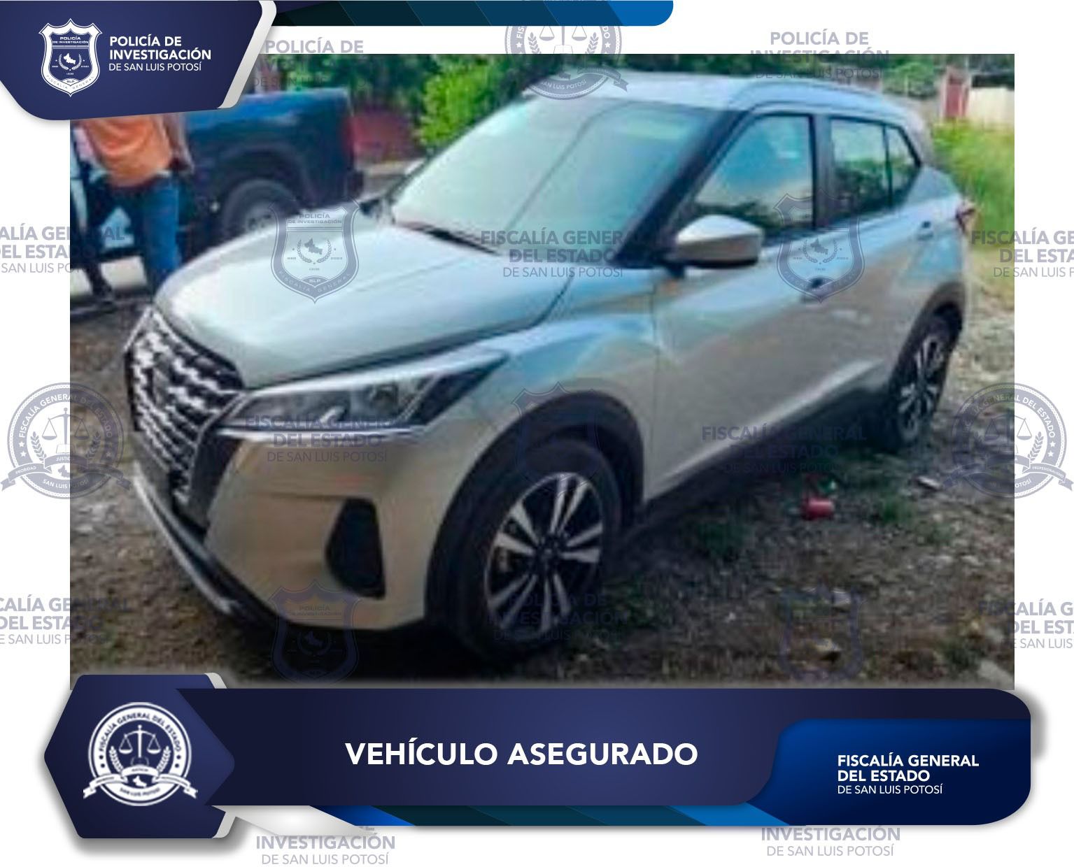 PDI localiza en la huasteca potosina un vehículo con reporte de robo