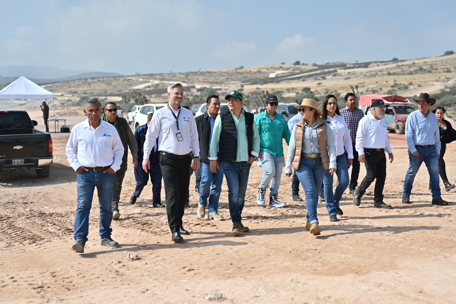 Ricardo Gallardo supervisa avance de obras para la movilidad de SLP