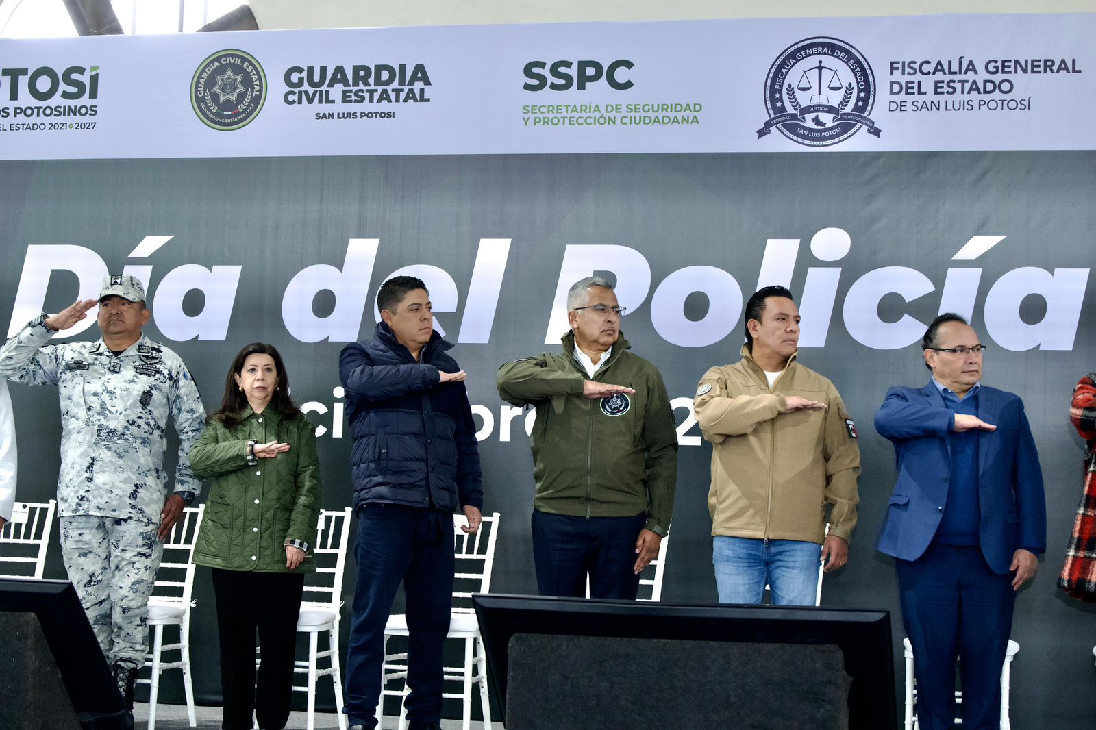 Fiscalía de San Luis Potosí conmemora el día del policía 