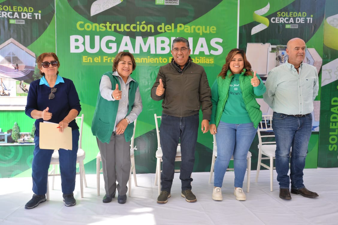 Gobierno de Soledad cercano a las familias: alcalde arranca construcción de nuevo parque urbano