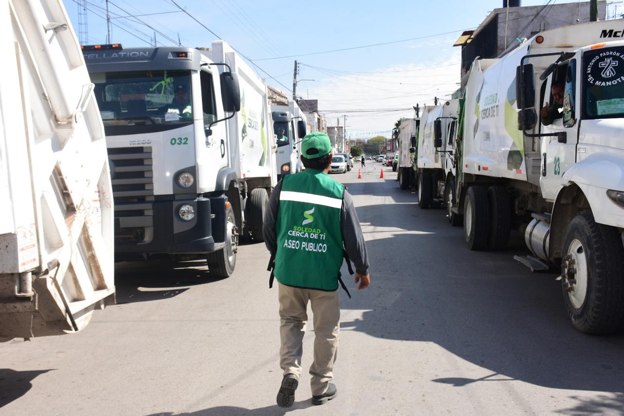 Municipio soledense refuerza labores de recolección de desechos por época decembrina