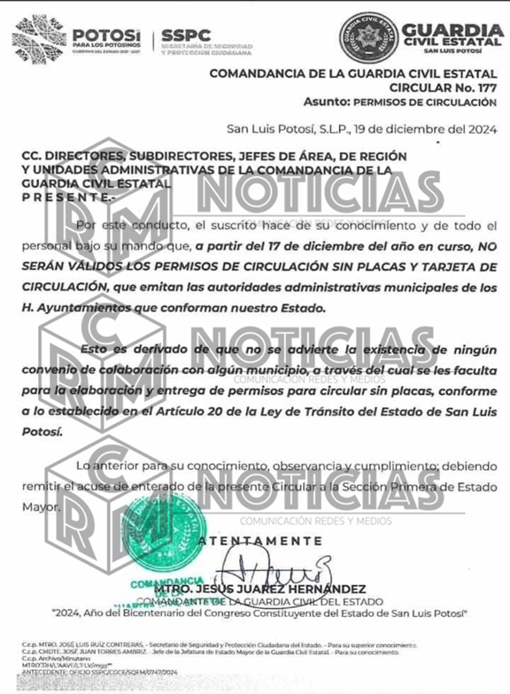 Permisos de circulación