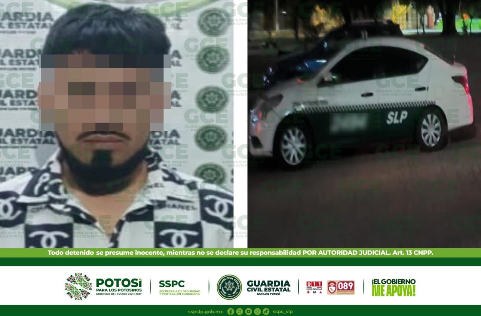 Taxista es detenido por abusar de una mujer, es asegurado por Guardia Civil Estatal