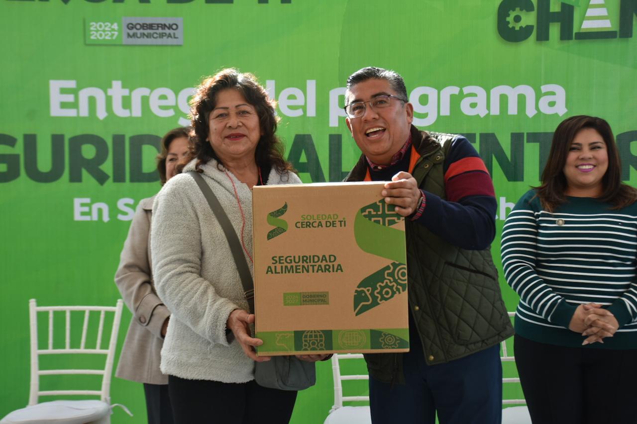 Juan Manuel Navarro arranca programa "seguridad alimentaria" y fortalece las políticas sociales para los soledenses