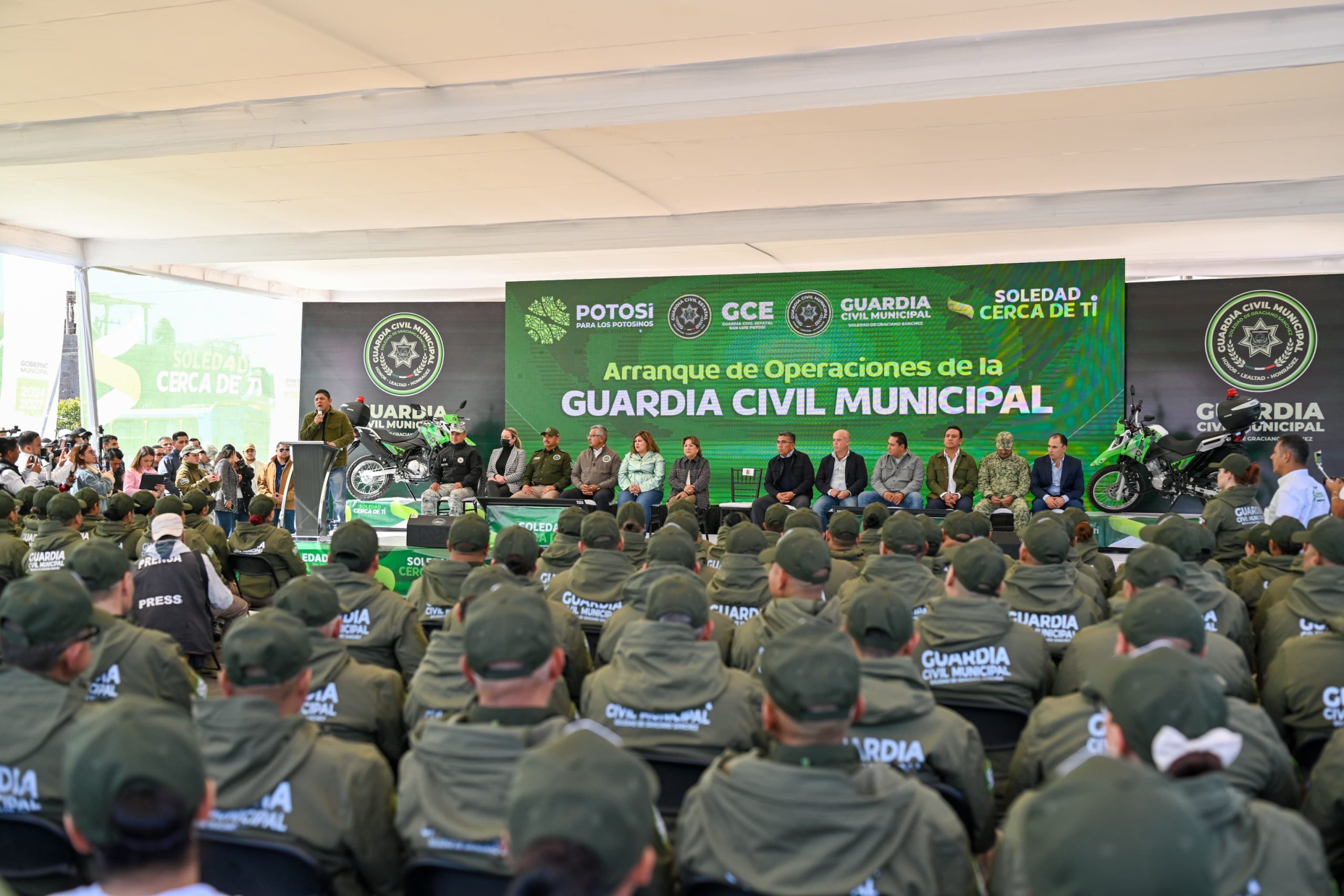 Soledad de Graciano Sánchez marca histórico fortalecimiento de la seguridad con arranque de la Guardia Civil Municipal