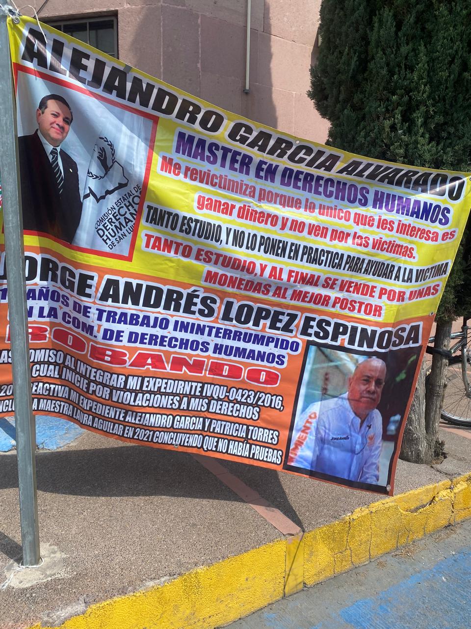 Protestan en San Luis Potosí contra posible reelección en la CEDH