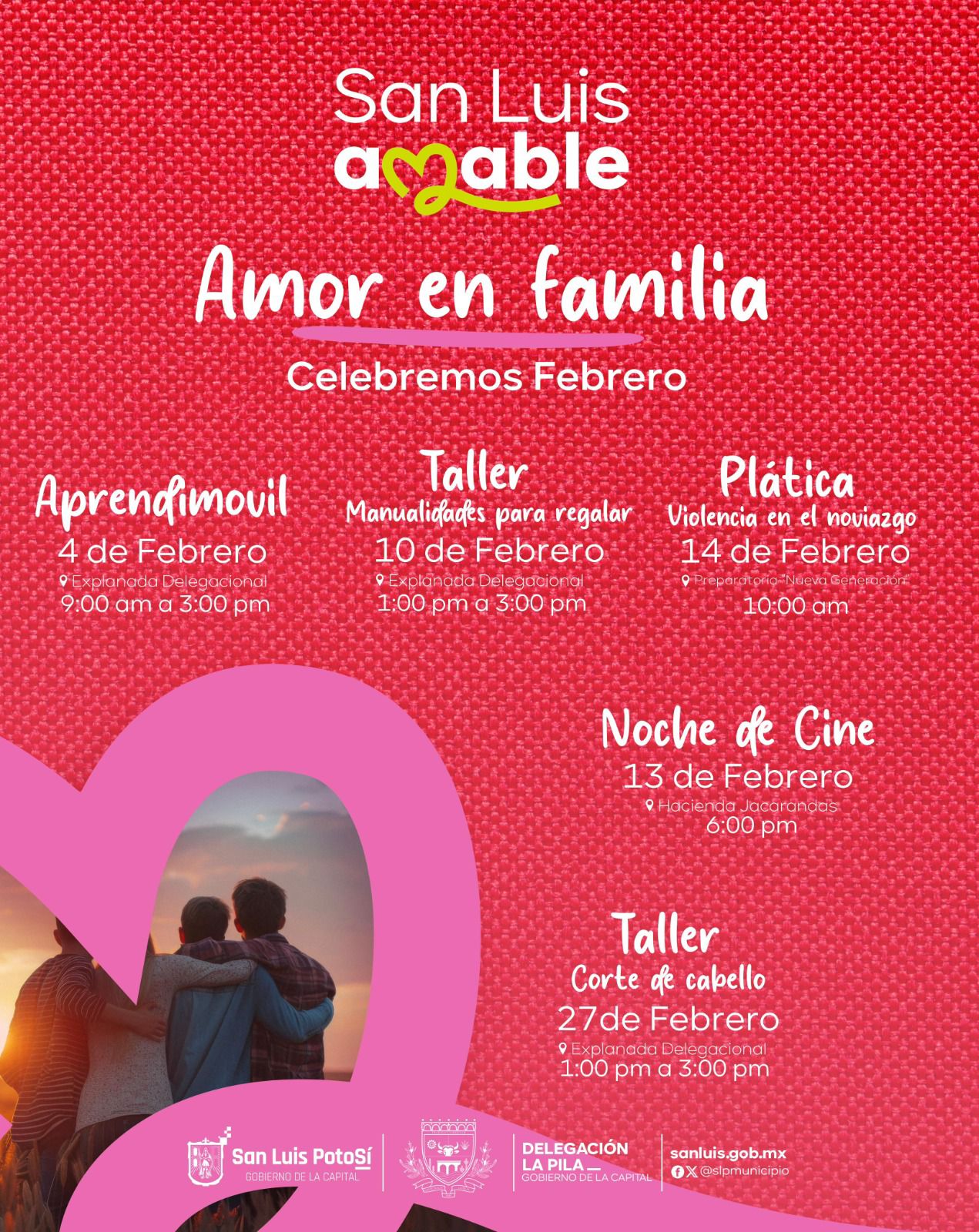 Gobierno de la Capital presenta programa enfocado en la familia para el mes de febrero en La Pila