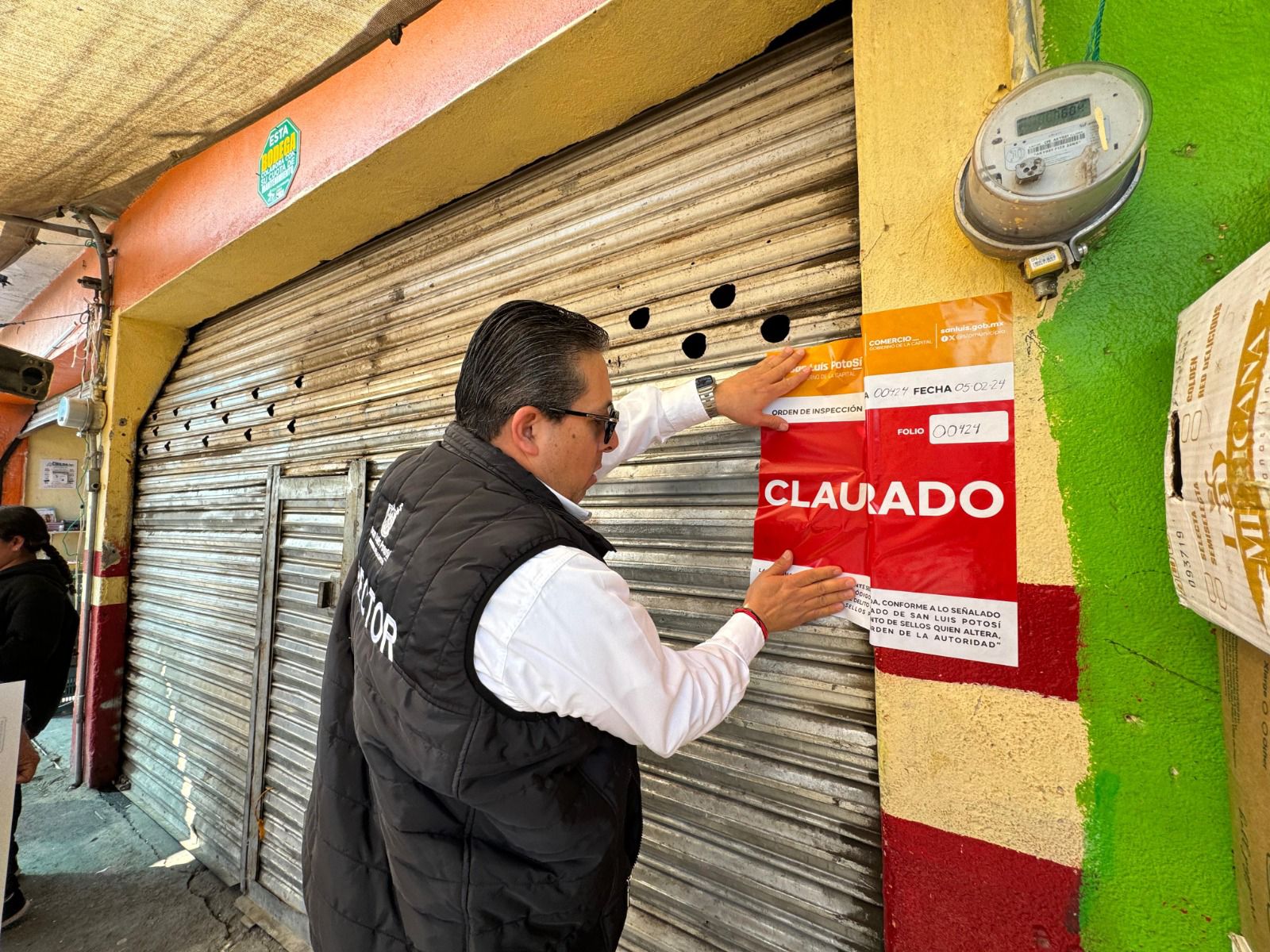 Operativo conjunto entre Gobierno de la Capital y Patronato del Centro de Abastos de SLP