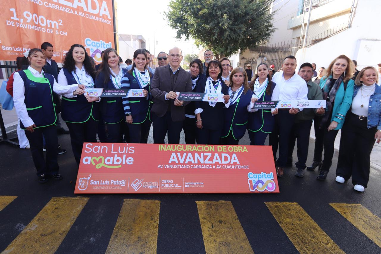 Nuevo rostro a la calle Avanzada; Alcalde Galindo anuncia segunda etapa