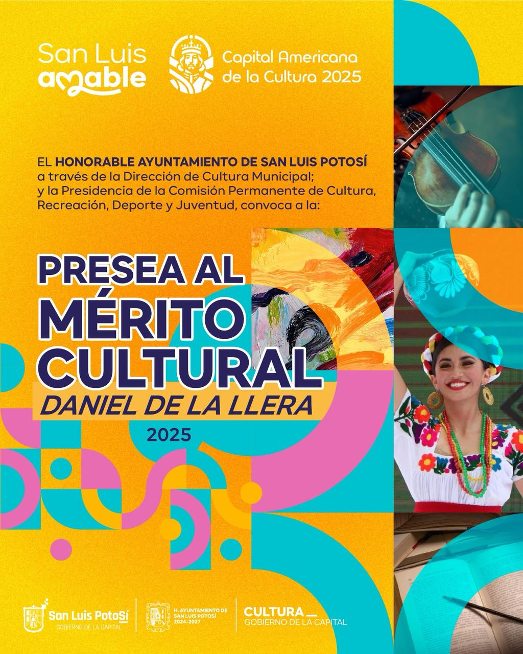 Abre Convocatoria de la Presea Municipal al Mérito Cultural 2025 “Daniel de la Llera”