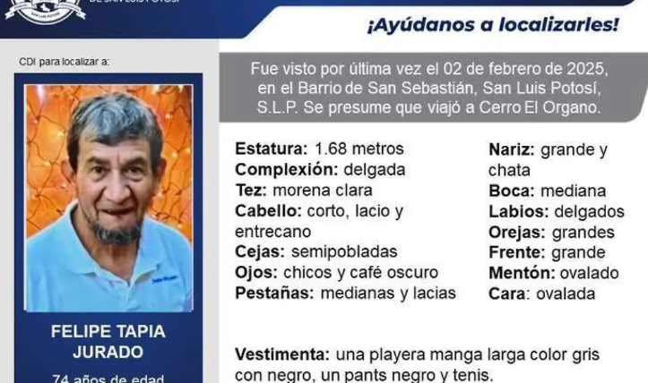 Sin rastro del senderista Felipe Tapia: 15 días de búsqueda y solo han encontrado una botella de agua y una galleta que comió