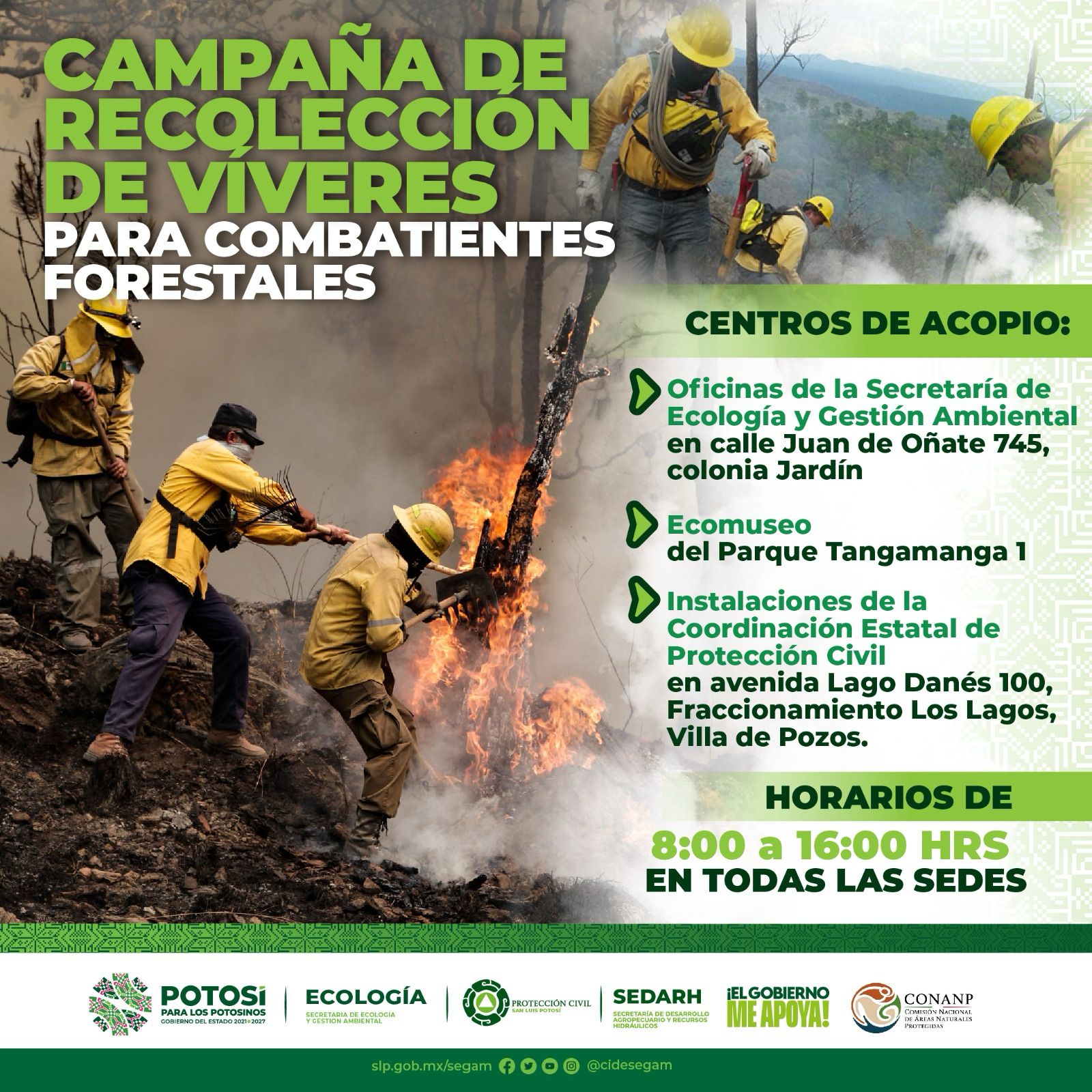 Comité de manejo de fuego promueve campaña de recolección de víveres