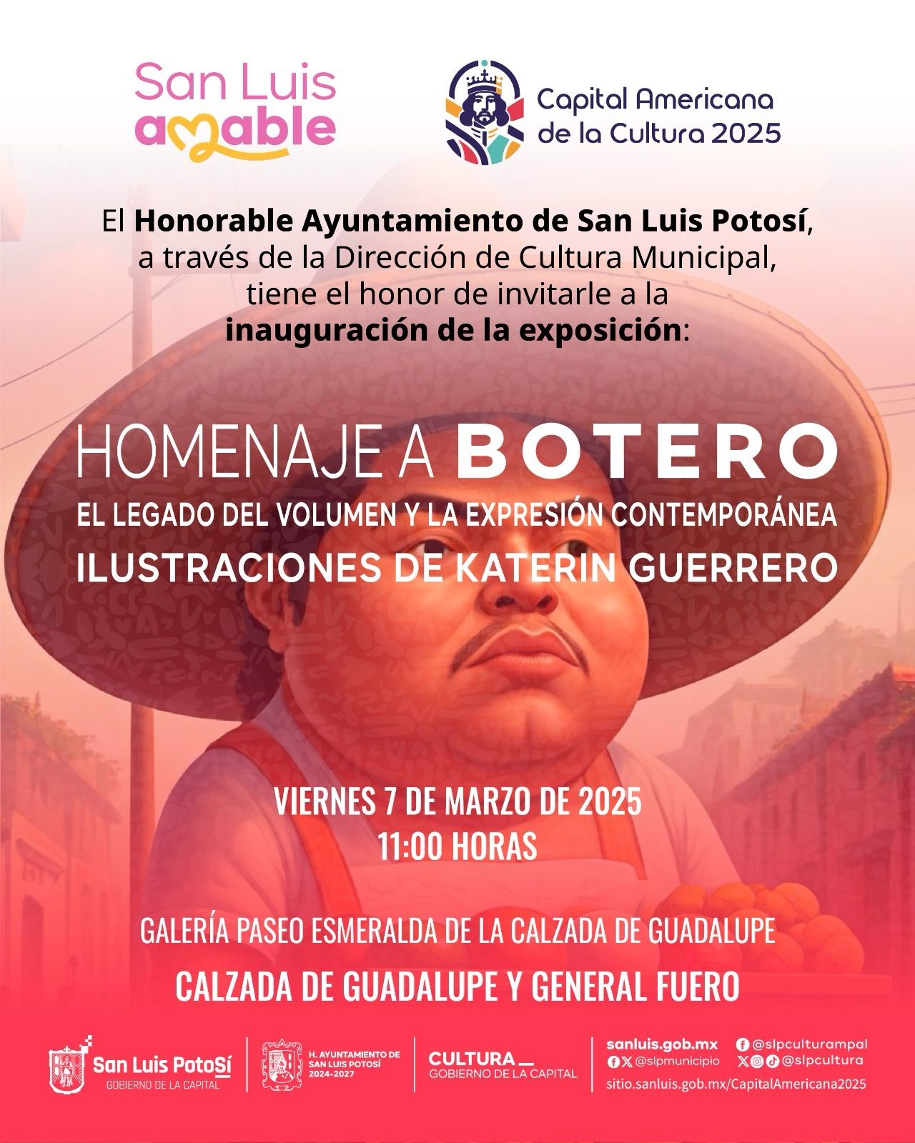 Gobierno de la Capital rinde homenaje a Fernando Botero en la nueva Galería Paseo Esmeralda