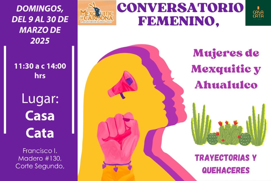 Organizan conversatorio sobre el papel de las mujeres en Mexquitic y Ahualulco