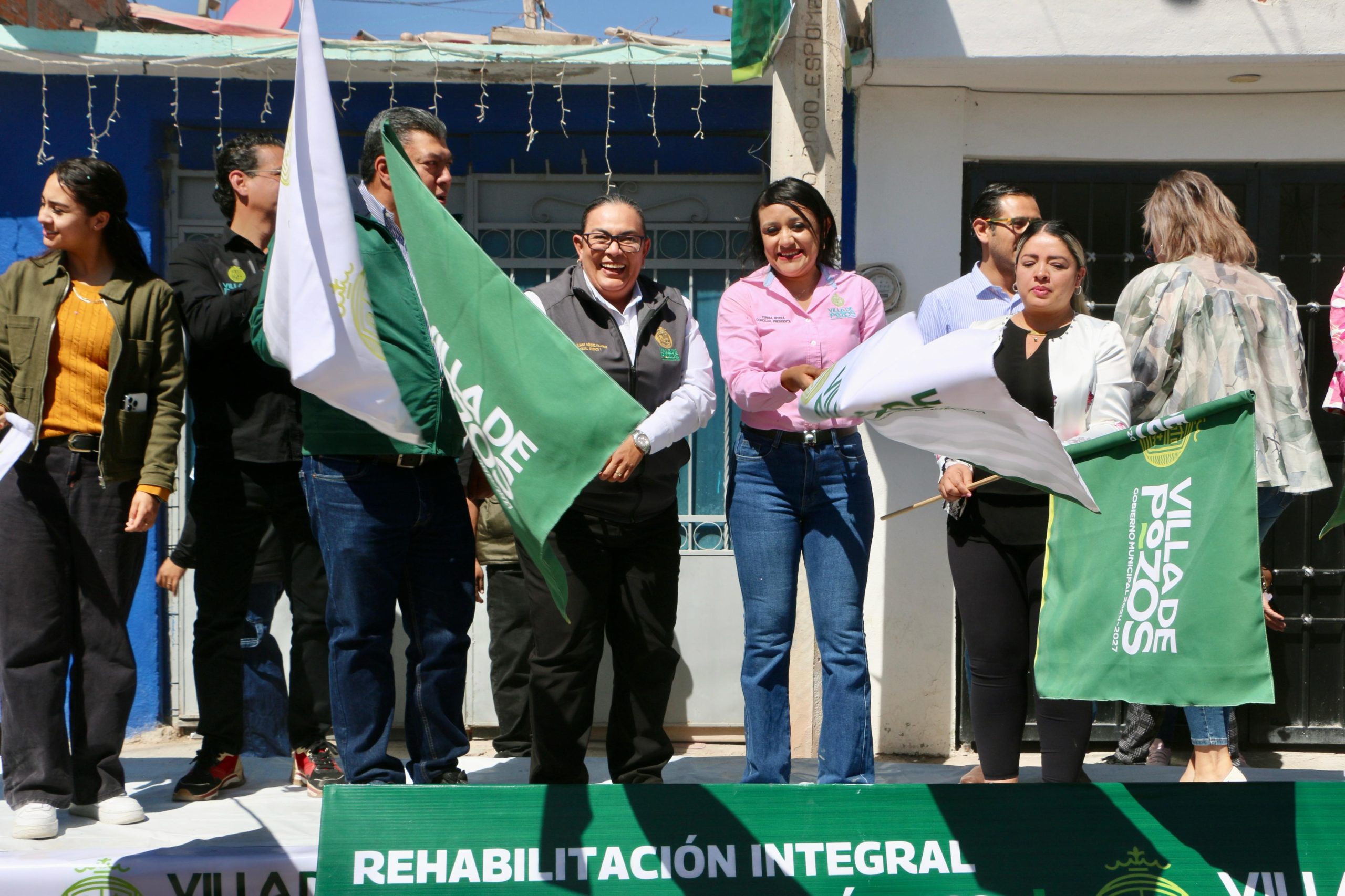 Villa de Pozos rehabilita calle Gral. Pedro Mariano Anaya